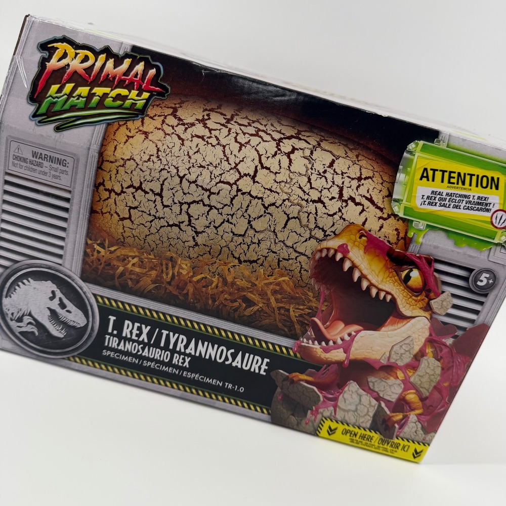 Jurassic World Primal Hatch T‎ Rex Dinosaur Hatching Egg Toy Kids BNIB